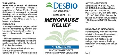 Menopause Relief (Dsrt0205 Menopause Relief 10 30 19)